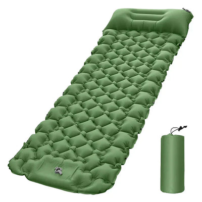 SleepCamp - Schnell aufblasbare Matratze mit integriertem Kissen | 50% RABATT