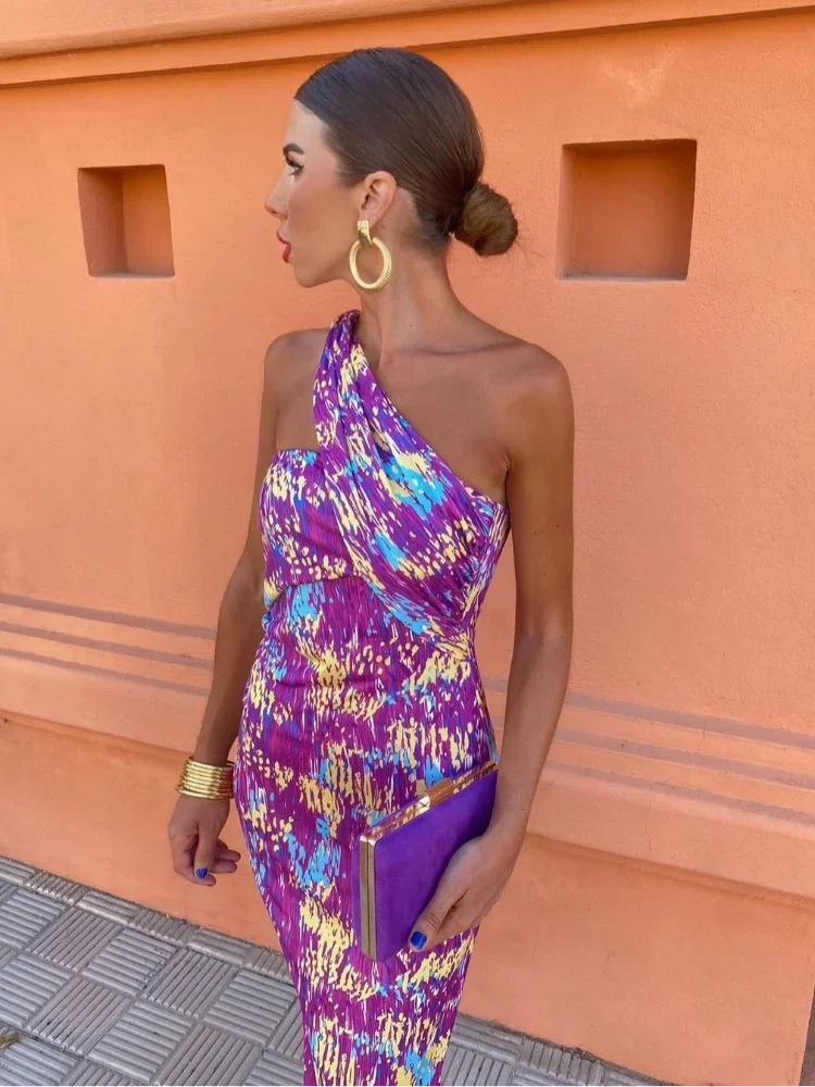 Irmgardi | Elegantes Ein-Schulter-Kleid