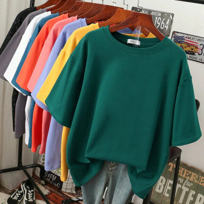 Rhoswen | T-Shirt – Übergröße, Baumwolle, Lässig und Modern