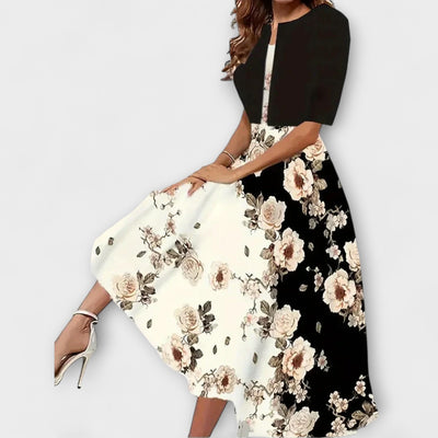 Damen Midi Kleid mit Blazer