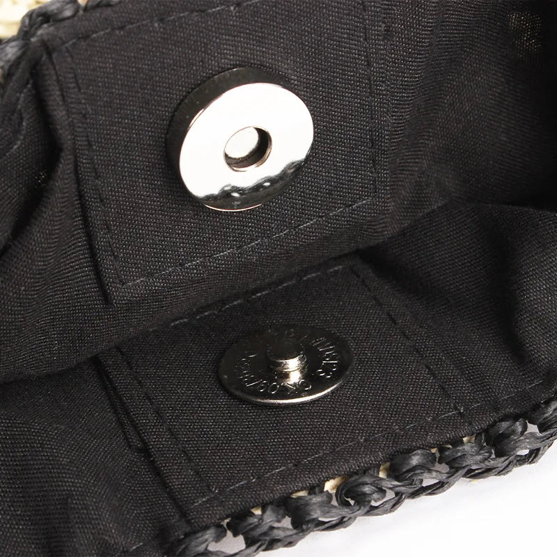 Stella | Umhängetasche Damen aus Stroh – Vintage Strandtasche