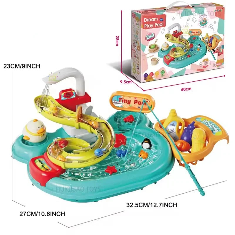 FinnyFun - Interaktives 2-in-1 Montessori-Spielzeug mit gleitendem Fisch für Kinder