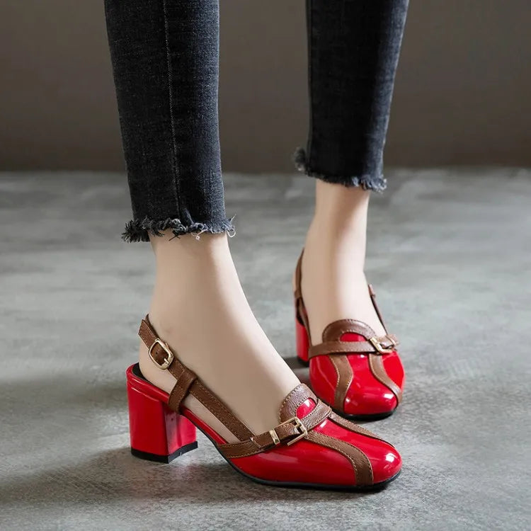 Avelena | Retro High-Heelsandalen