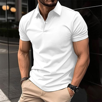 Avelena | Herren Slim Fit Polohemd Einfarbig