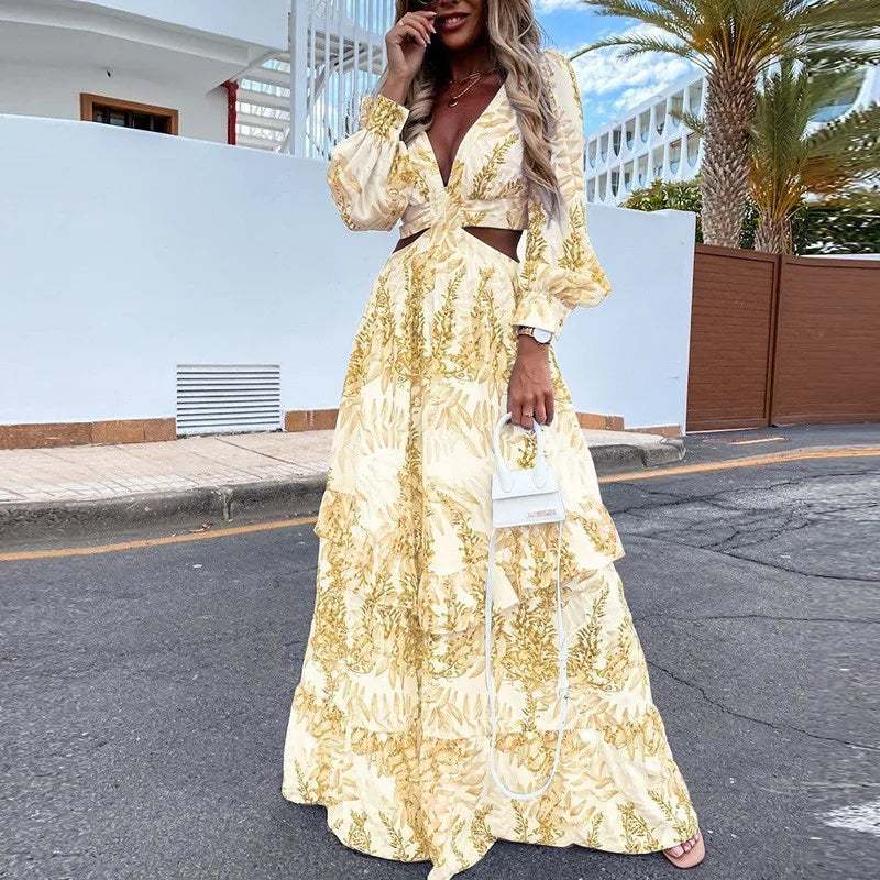 Maxikleid mit Cut-Outs | Luftige Silhouette | Feminine Eleganz