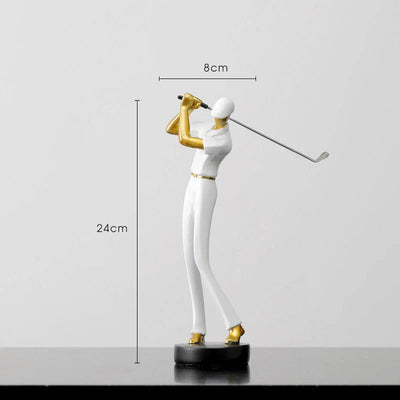 TeeStance - Elegante Golfpose Skulptur