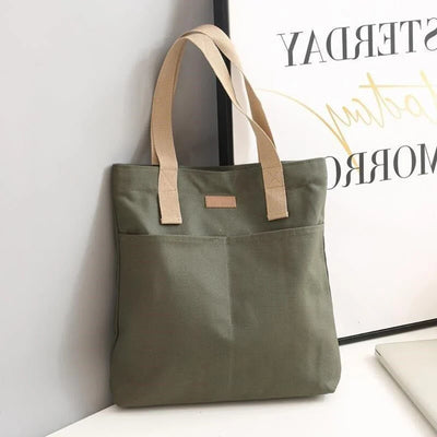 Lina | Einkaufstasche Shopper aus Leinwand