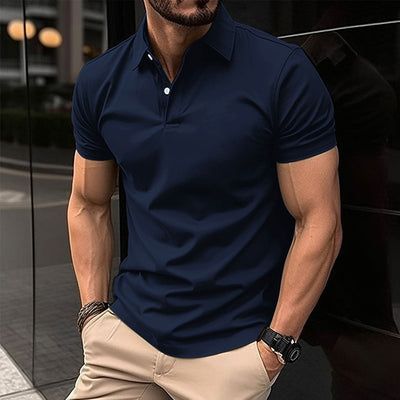Avelena | Herren Slim Fit Polohemd Einfarbig