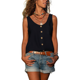 Nyla - Damen-Tanktop im trendigen Design in Schwarz