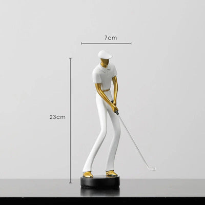 TeeStance - Elegante Golfpose Skulptur
