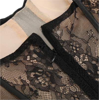 Misha - Blumenkleid mit Herz-Ausschnitt im Korsettstil