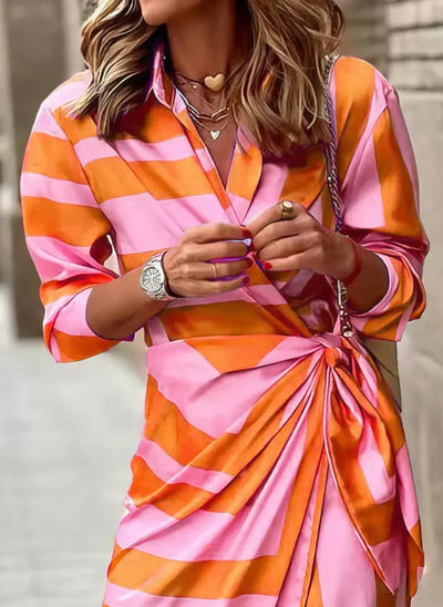 Rosea Wickelkleid mit Druck