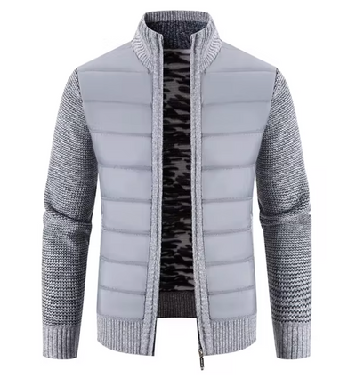 Ethan Stehkragen Pullover – Langärmelige Herrenjacke