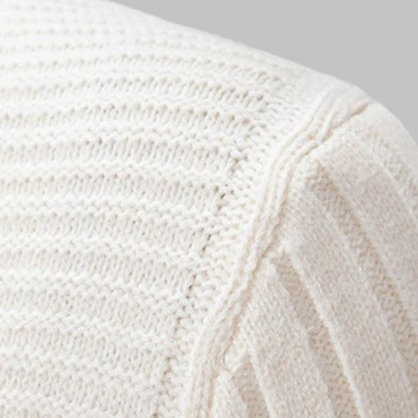 Strickpullover mit Zopfmuster | Klassisch und Stilvoll | Weicher Rollkragen