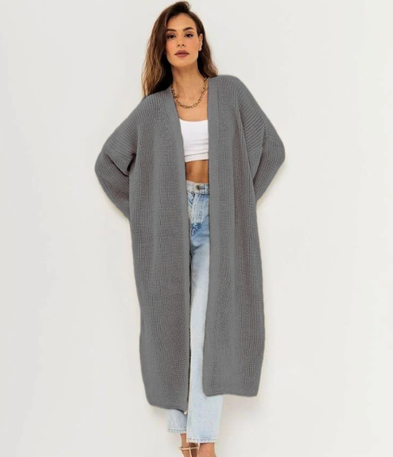 Damen Cardigan mit Offene Vorderseite | Lassig