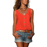 Nyla - Damen-Tanktop im trendigen Design in Rot