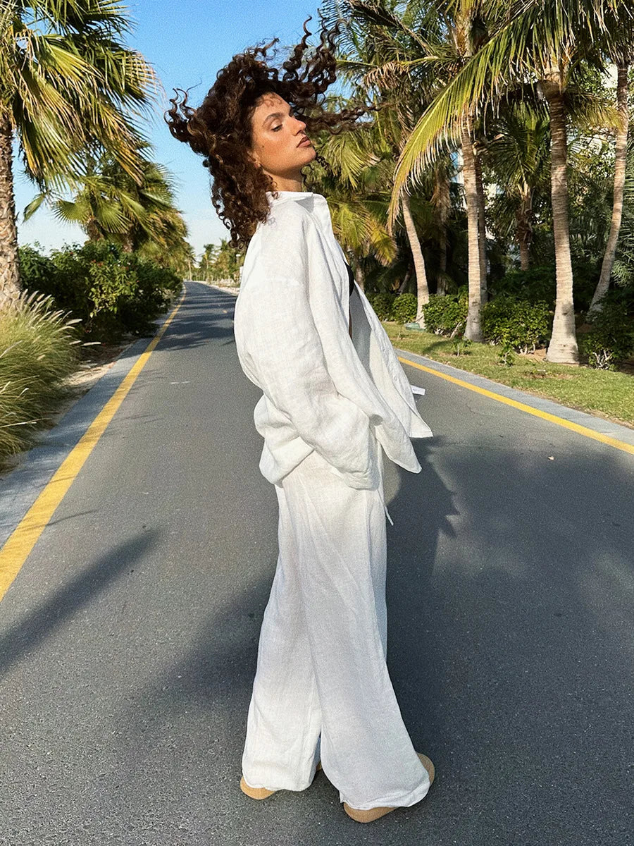 Adele | Zweiteiler Hose und Oberteil Sommer Set