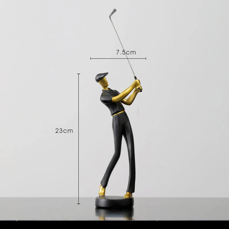 TeeStance - Elegante Golfpose Skulptur