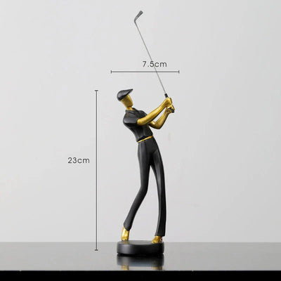TeeStance - Elegante Golfpose Skulptur