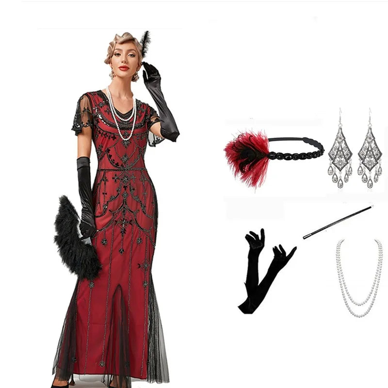 Avelena | Elegantes Paillette Kleid