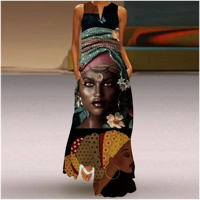 Avelena | Retro 3D-DamenDruck Bohemian Elegante Sommerkleider