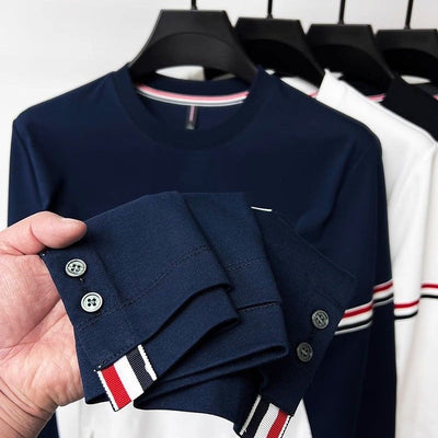 Avelena | Herren Exquisite Gedruckte Langarm-T-Shirt