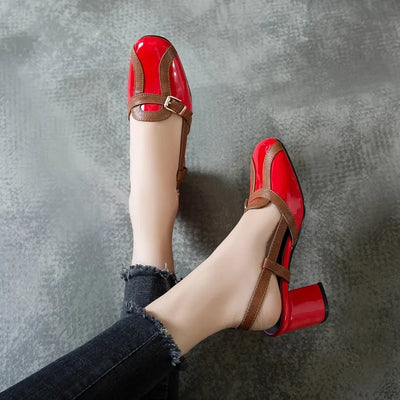 Avelena | Retro High-Heelsandalen