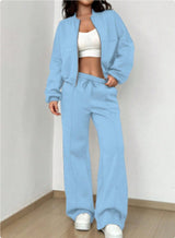 Set Mit Regular-Fit-Hose Und Geradem Bein - Cheyenne in Hellblau