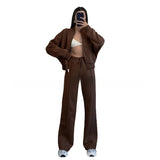 Set Mit Regular-Fit-Hose Und Geradem Bein - Cheyenne in Braun