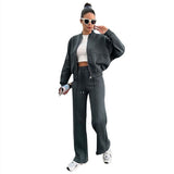Set Mit Regular-Fit-Hose Und Geradem Bein - Cheyenne in Grau