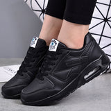 Stilvolle Vegane Leder Damen Sneakers - Valencia in Schwarz