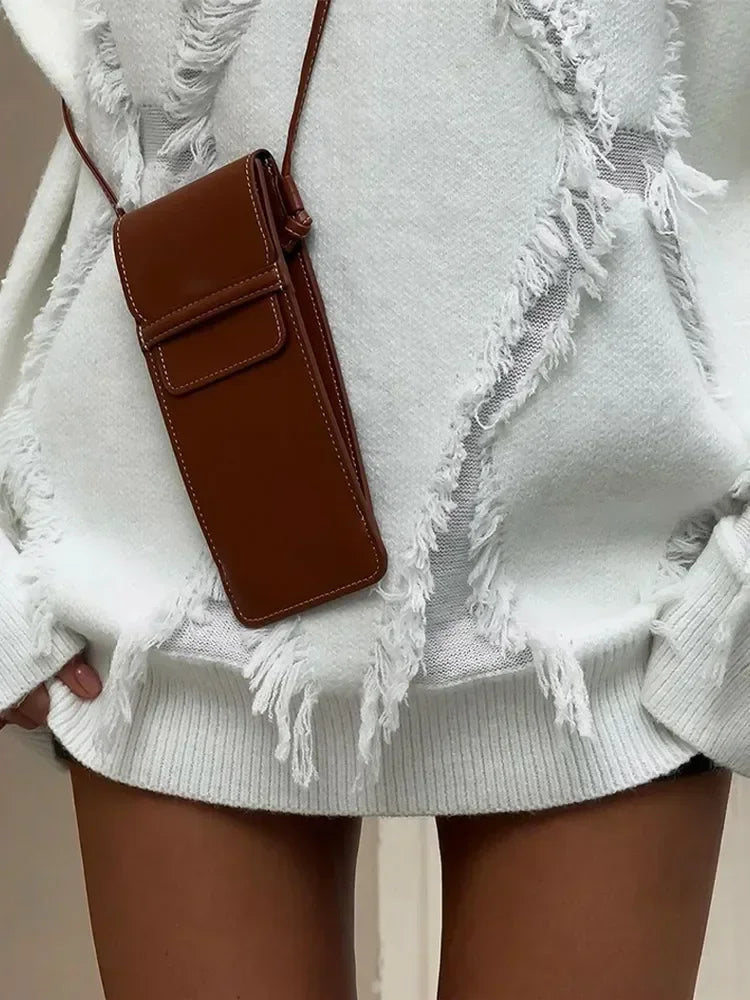 50 % Rabatt | Mattie™ | Damen Strickpullover in Übergröße mit Fransen [ Last day Discount ]