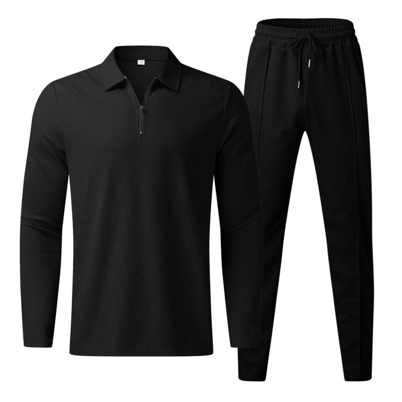 Herren-Zweiteiler-Set | Polo-Longsleeve & Jogger | Sportlich-eleganter Look