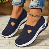 Madelline - Damen-Slipper mit Keilabsatz in Marineblau