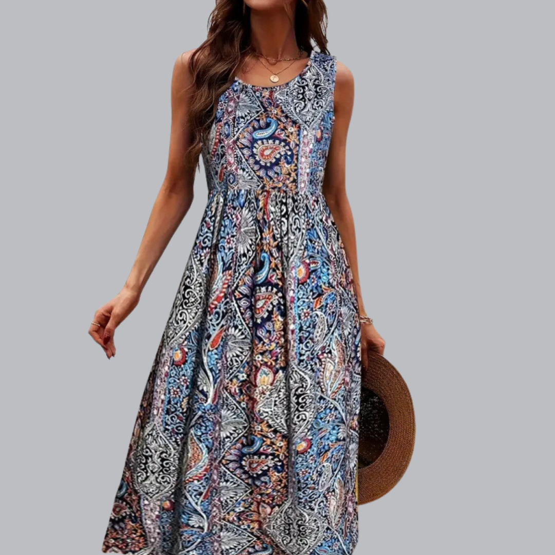 Evelina™ | Feminines Midikleid mit fließendem Schnitt