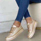 Reese - Bequem Damen Sneaker in Gold