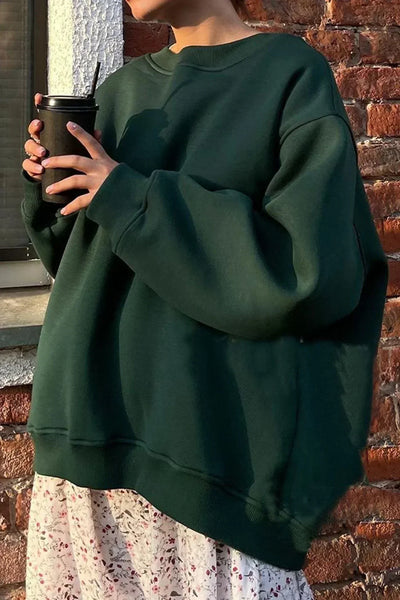 Heidi-Mode | Neck Oversized Sweatshirt