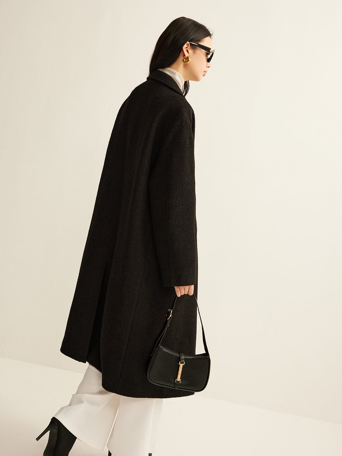 Sophia | Eleganter Trenchcoat für Damen Schwarz Klassisch