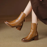 Stiefelette Mit Reißverschluss - Lea in Braun