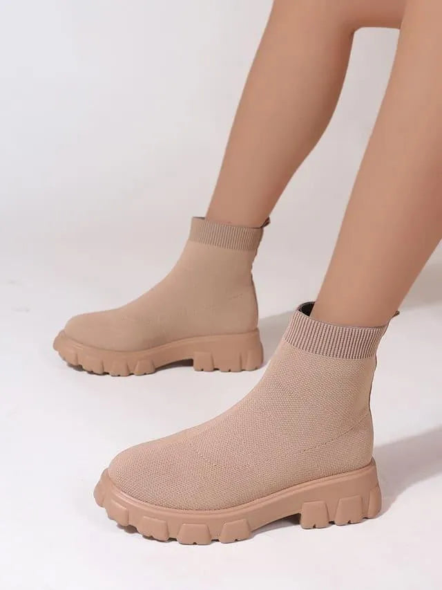 Heidi-Mode | Casual woven ankle boots
