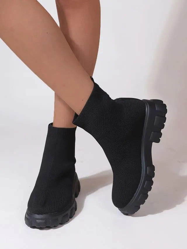 Heidi-Mode | Casual woven ankle boots