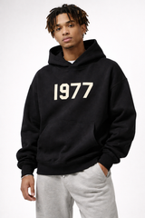 Streetwear-Hoodie Mit Raglanärmeln - Robin in Schwarz Beige