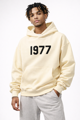Streetwear-Hoodie Mit Raglanärmeln - Robin in Creme Schwarz