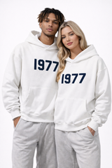 Streetwear-Hoodie Mit Raglanärmeln - Robin in Weiß Schwarz