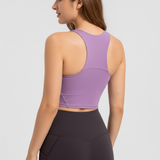 Stützendes Top Mit Pads -  Shirley in Taro-Lila