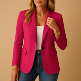 Taillierter Blazer Mit Dehnkomfort - Alexandra in Rosa