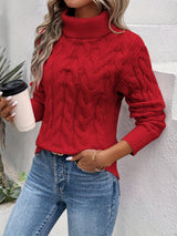 Taillierter Damenpullover - Marta in Rot