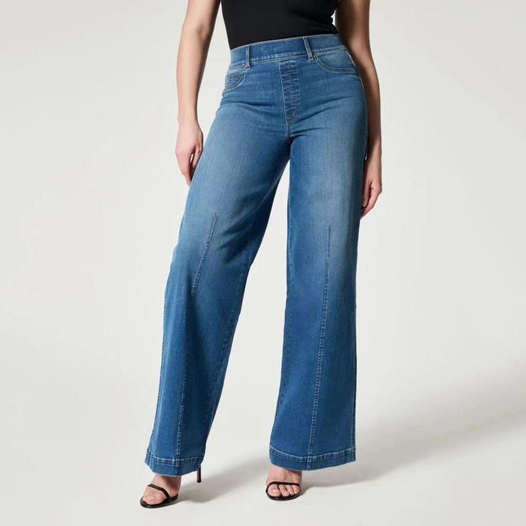 RetroLeg™ | Hohe Taille Jeans im 70er-Stil | Weite Beine & Retro-Schlag