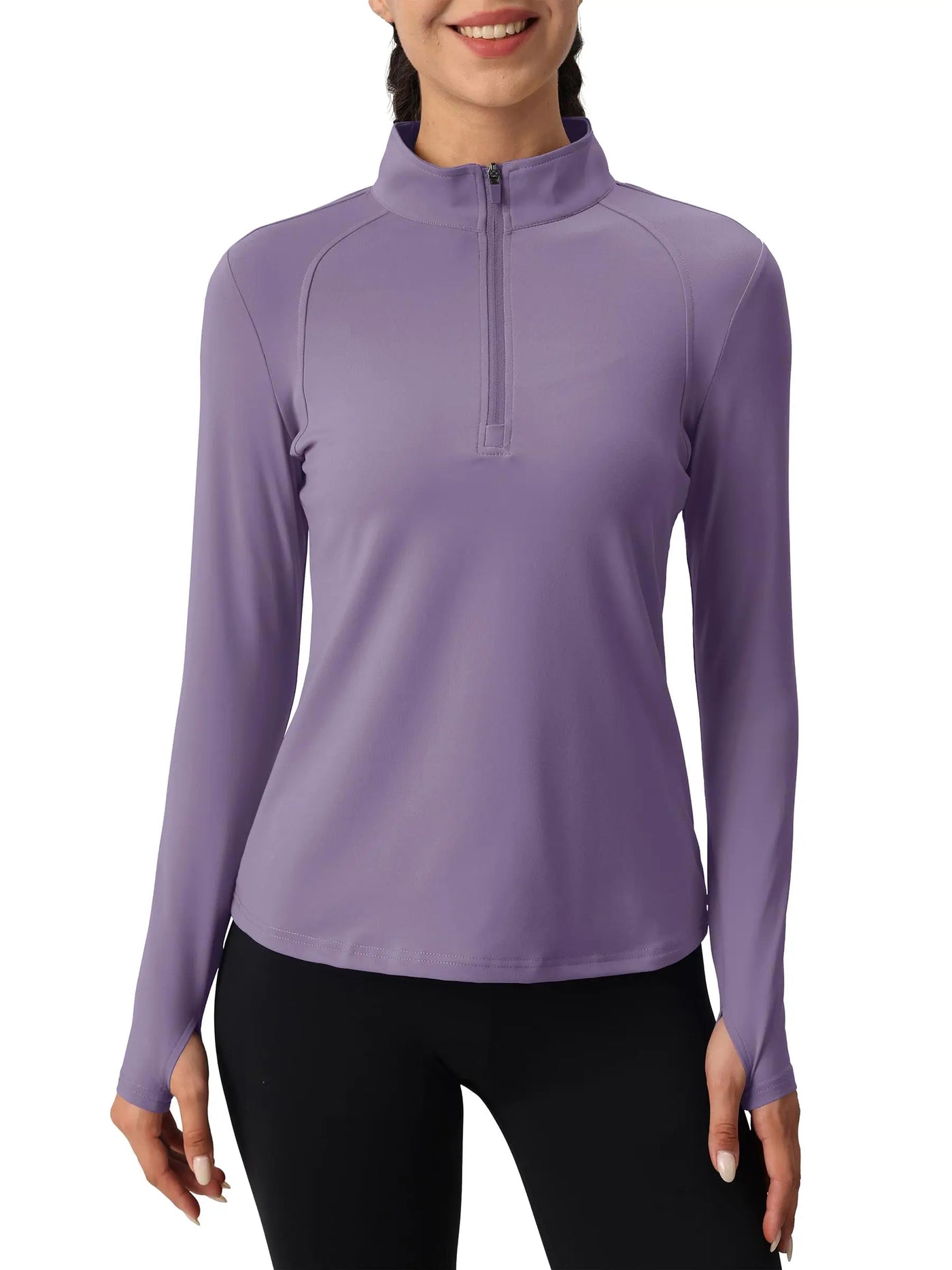 Tervona | Atmungsaktiver Damenpullover mit Viertel Reißverschluss