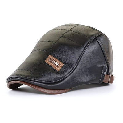 Tom™ - Trendiger Leder-Beret in Premiumqualität